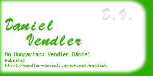 daniel vendler business card